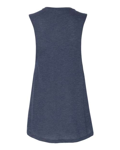 BELLA + CANVAS 8803 Heather Navy — back