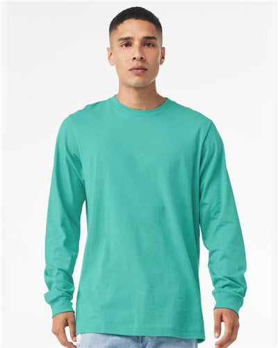 BELLA + CANVAS 3501 Teal — on model front
