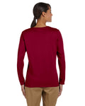Ladies' Heavy Cotton™ 5.3 oz. Long-Sleeve T-Shirt - Cardinal Red