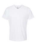 Unisex Poly-Rich V-Neck Tee - White