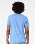 BELLA + CANVAS 3001 Carolina Blue — on model back