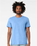BELLA + CANVAS 3001 Carolina Blue — on model front