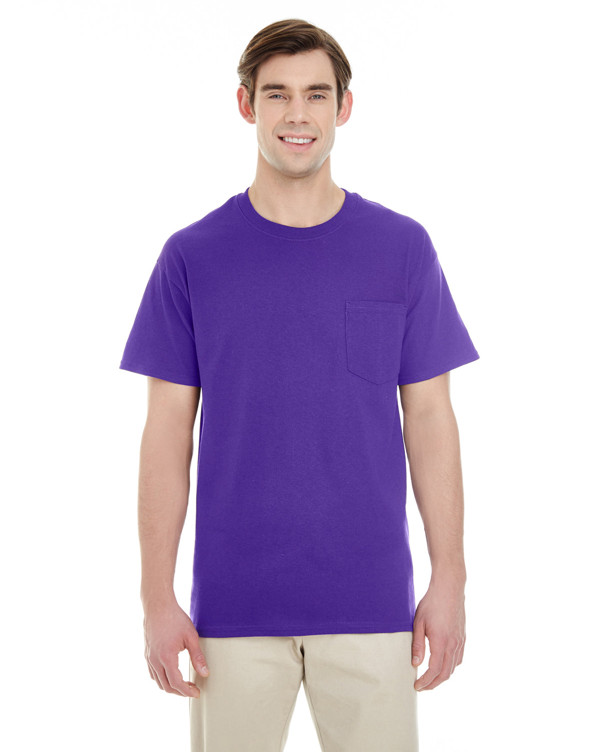 Unisex Heavy Cotton™ Pocket T-Shirt - Purple