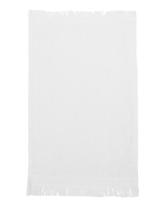 Fringed Fingertip Towel - White