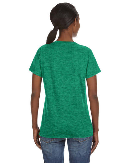 Women's Lightweight V-Neck T-Shirt - Heather Green