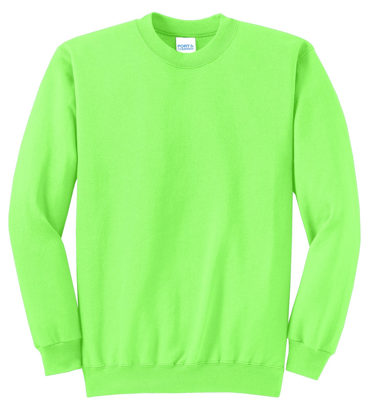 Unisex Core Fleece Crewneck Sweatshirt - Neon Green