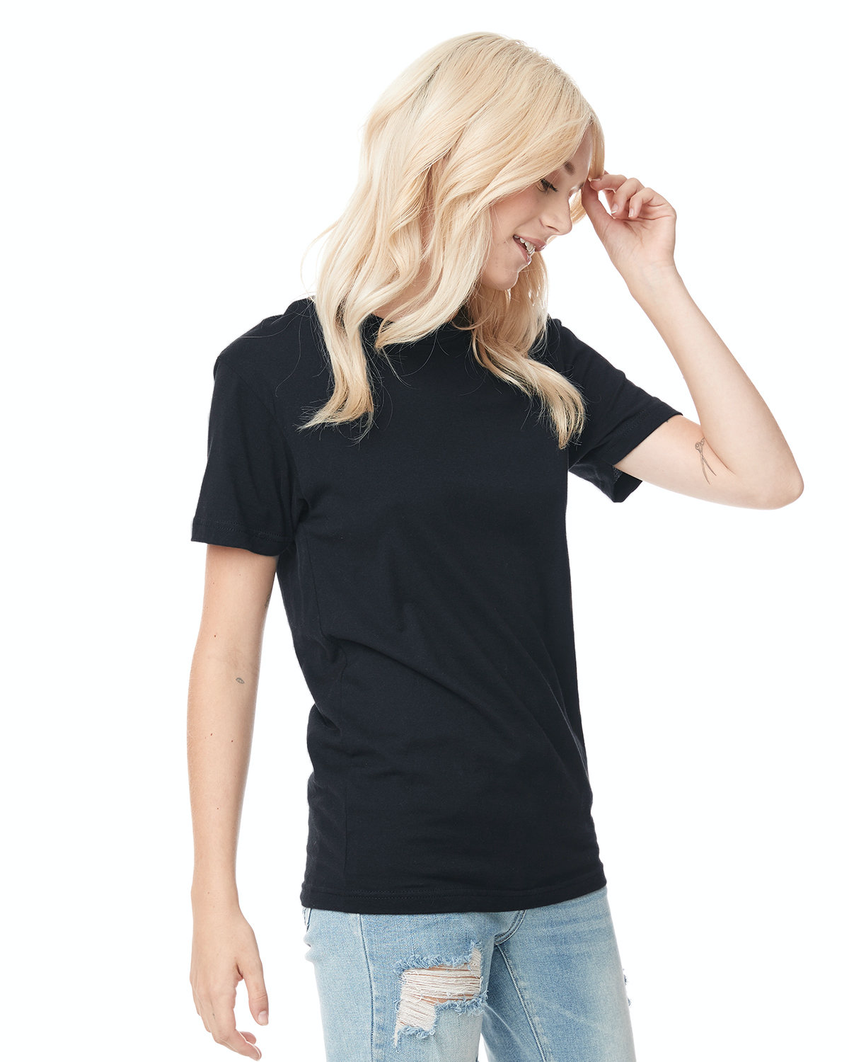 Unisex Triblend Crew - Graphite Black