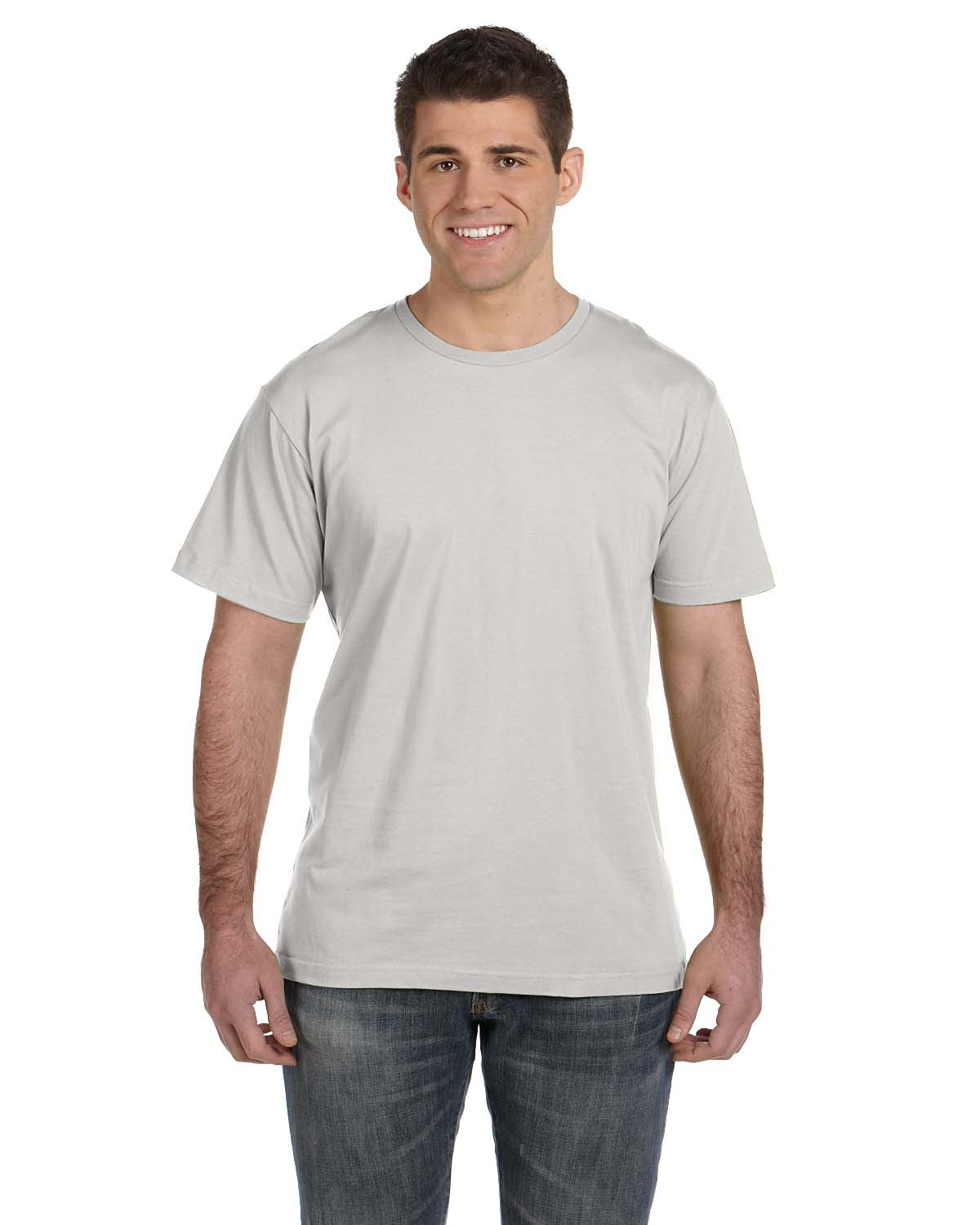 Unisex Fine Jersey T-Shirt - Silver