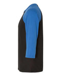 BELLA + CANVAS 3200 Black/ True Royal — direct side