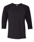 BELLA + CANVAS 3200 Black Heather/ Black — front