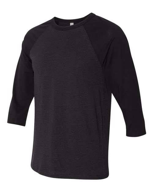 BELLA + CANVAS 3200 Black Heather/ Black — side