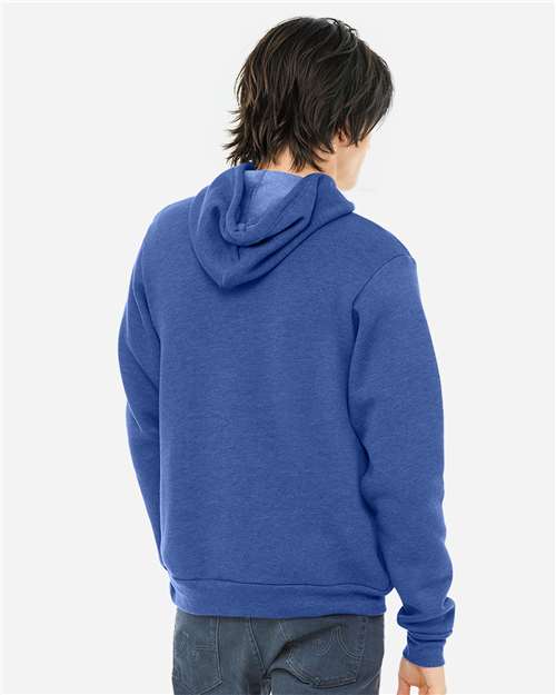 BELLA + CANVAS 3719 Heather True Royal — on model back