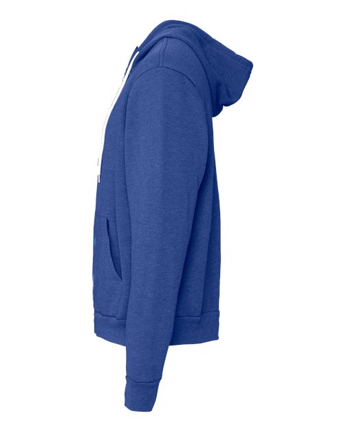 BELLA + CANVAS 3739 Heather True Royal — direct side