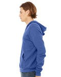 BELLA + CANVAS 3739 Heather True Royal — on model side