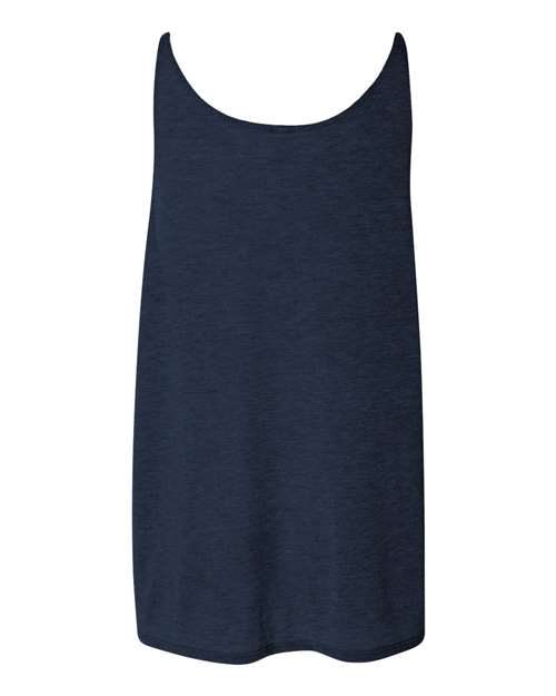 BELLA + CANVAS 8838 Heather Navy — back