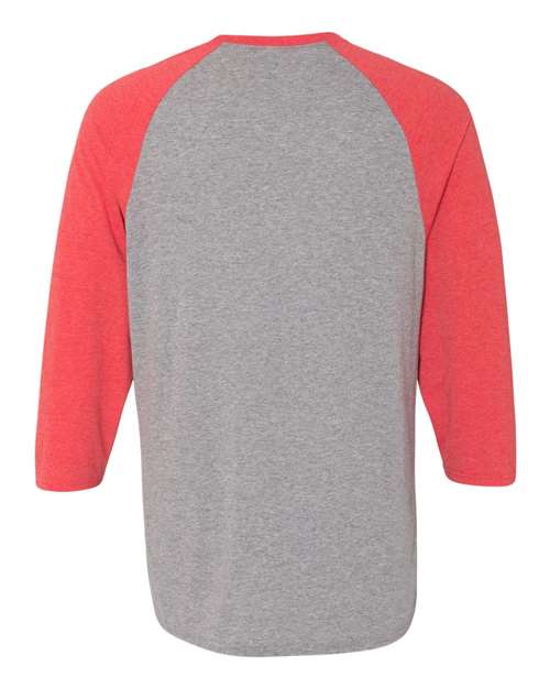 JERZEES 601RR Oxford/ Fiery Red Heather — back