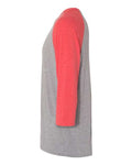 JERZEES 601RR Oxford/ Fiery Red Heather — direct side