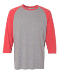 JERZEES 601RR Oxford/ Fiery Red Heather — front