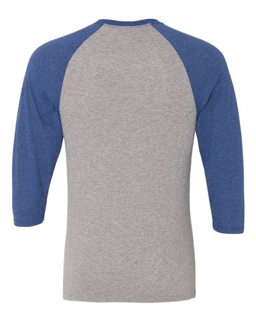 JERZEES 601RR Oxford/ True Blue Heather — back
