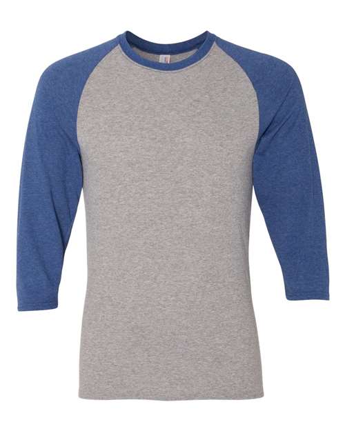 JERZEES 601RR Oxford/ True Blue Heather — front