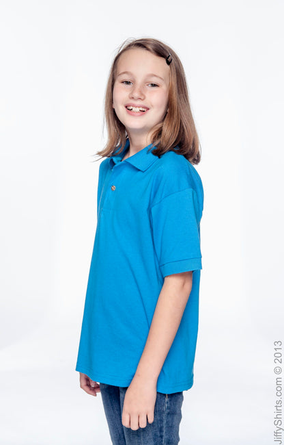 Youth 50/50 Jersey Polo - Sapphire