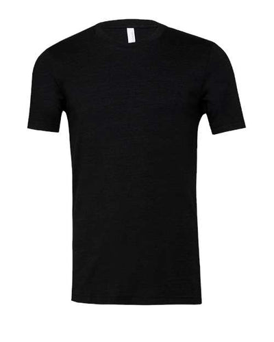 BELLA + CANVAS 3413 Black Heather Triblend — front