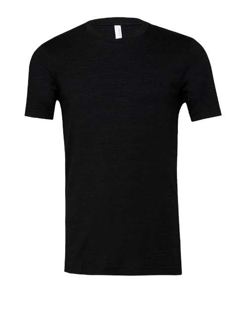 BELLA + CANVAS 3413 Black Heather Triblend — front