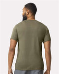 Gildan 42000 Prairie Dust — on model back
