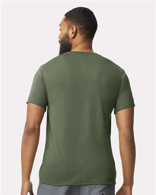 Gildan 42000 Military Green — on model back