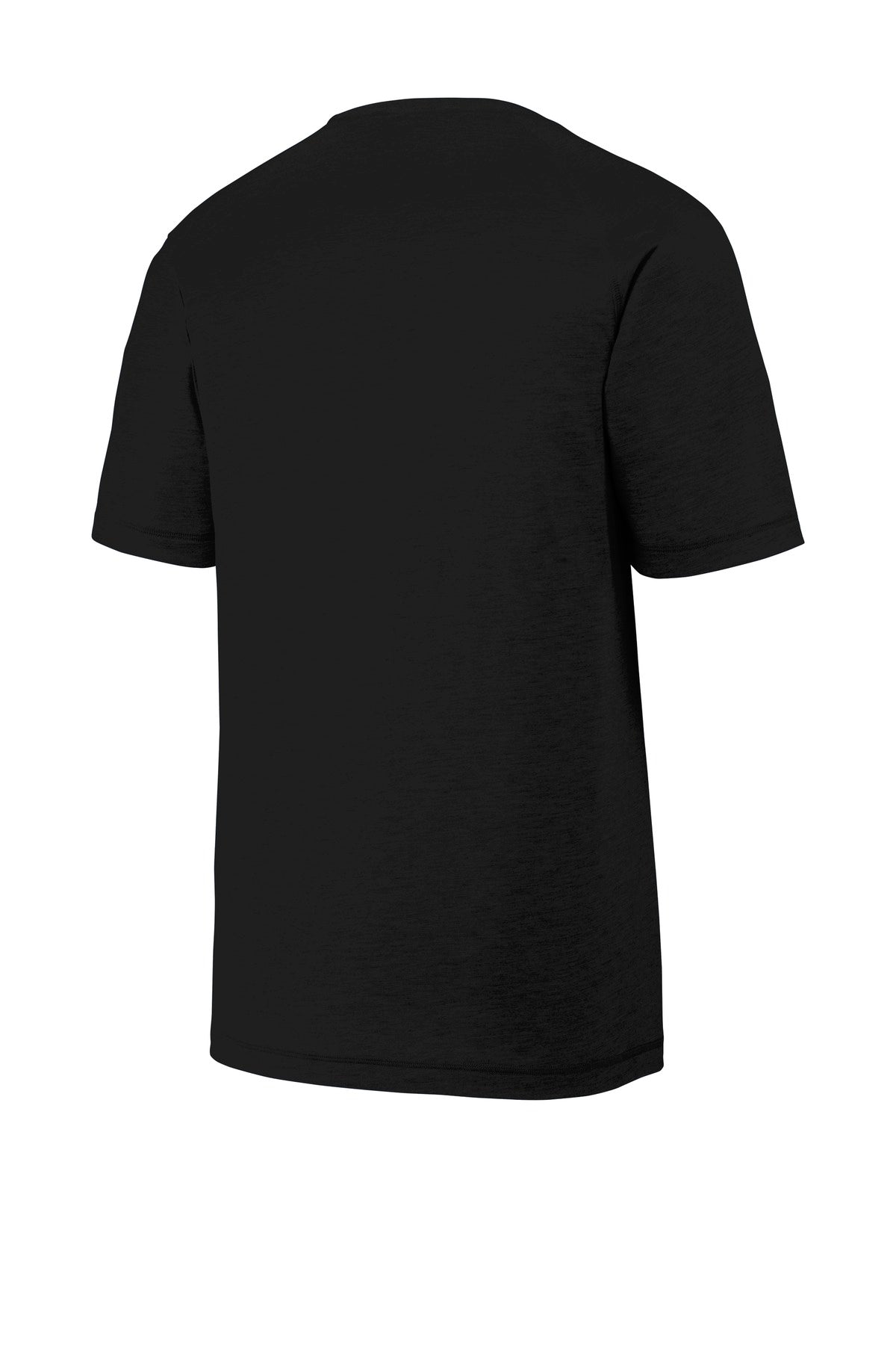 Unisex PosiCharge Tri-Blend Wicking Raglan Tee - Black Triad So