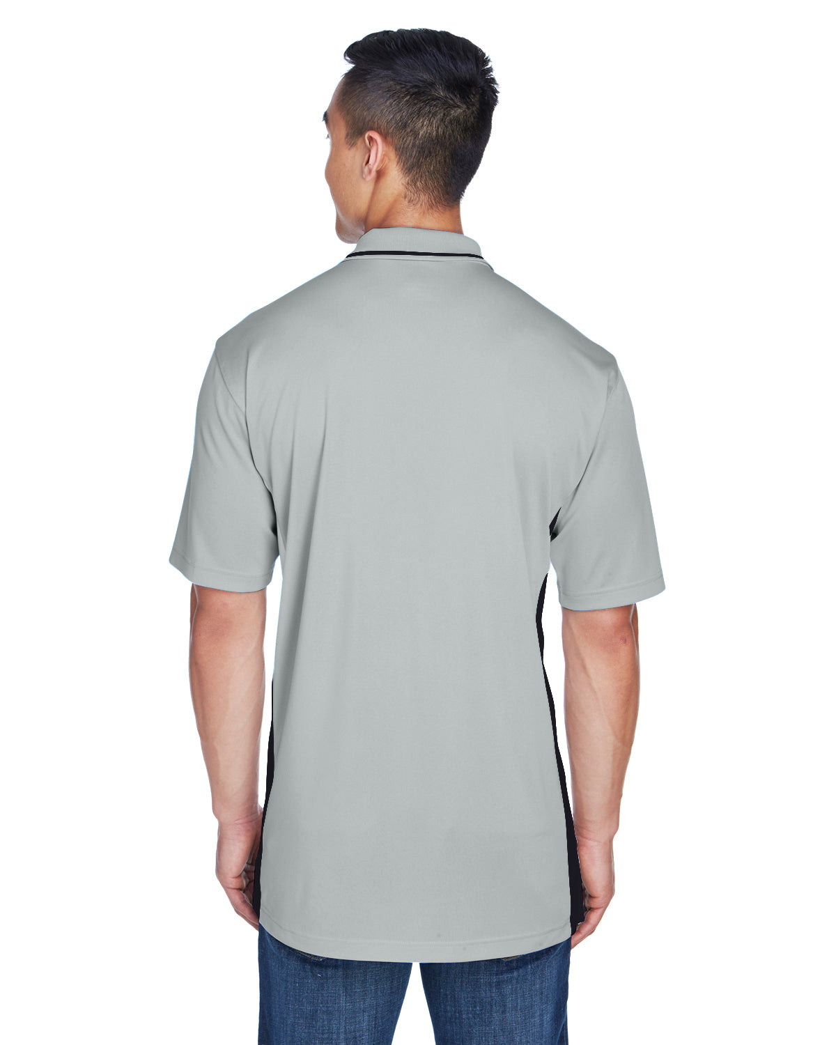 Men's Cool & Dry Sport Two-Tone Polo - Gray / Black