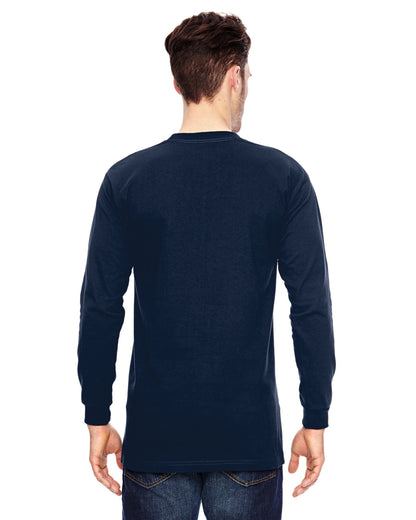 Unisex 100% Cotton Long Sleeve T-Shirt - Navy