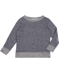 Toddler Harborside Melange French Terry Crew - Navy Melange