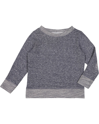 Toddler Harborside Melange French Terry Crew - Navy Melange