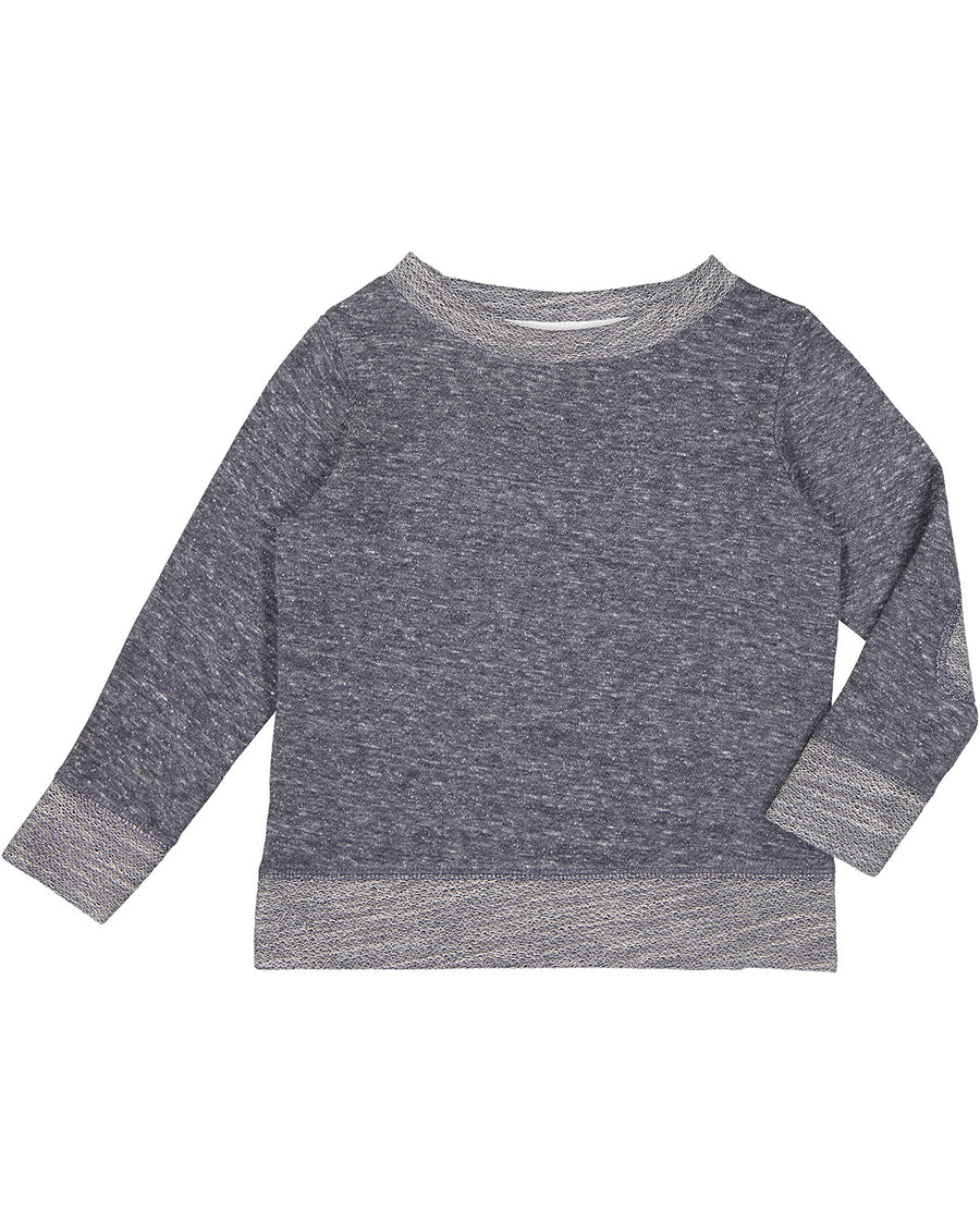 Toddler Harborside Melange French Terry Crew - Navy Melange