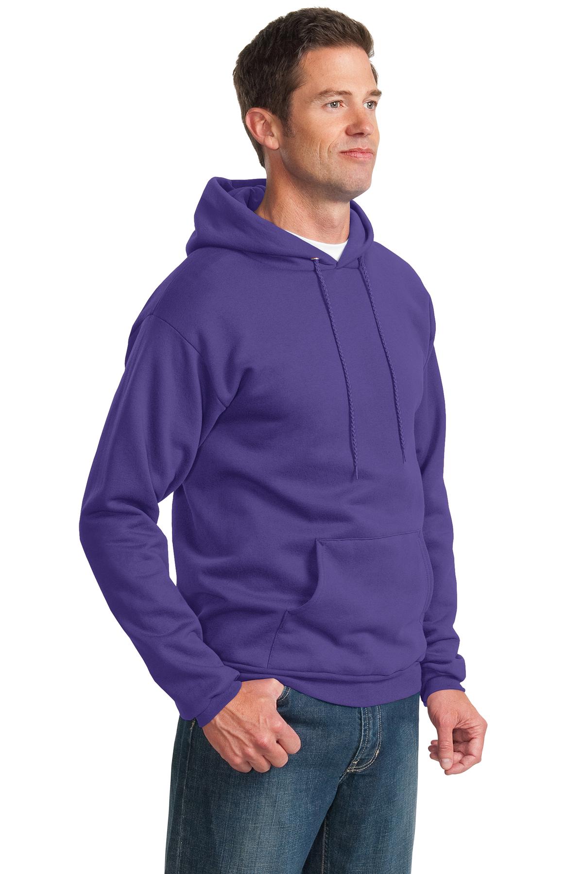 Unisex Essential Fleece Pullover Hoodie - Purple