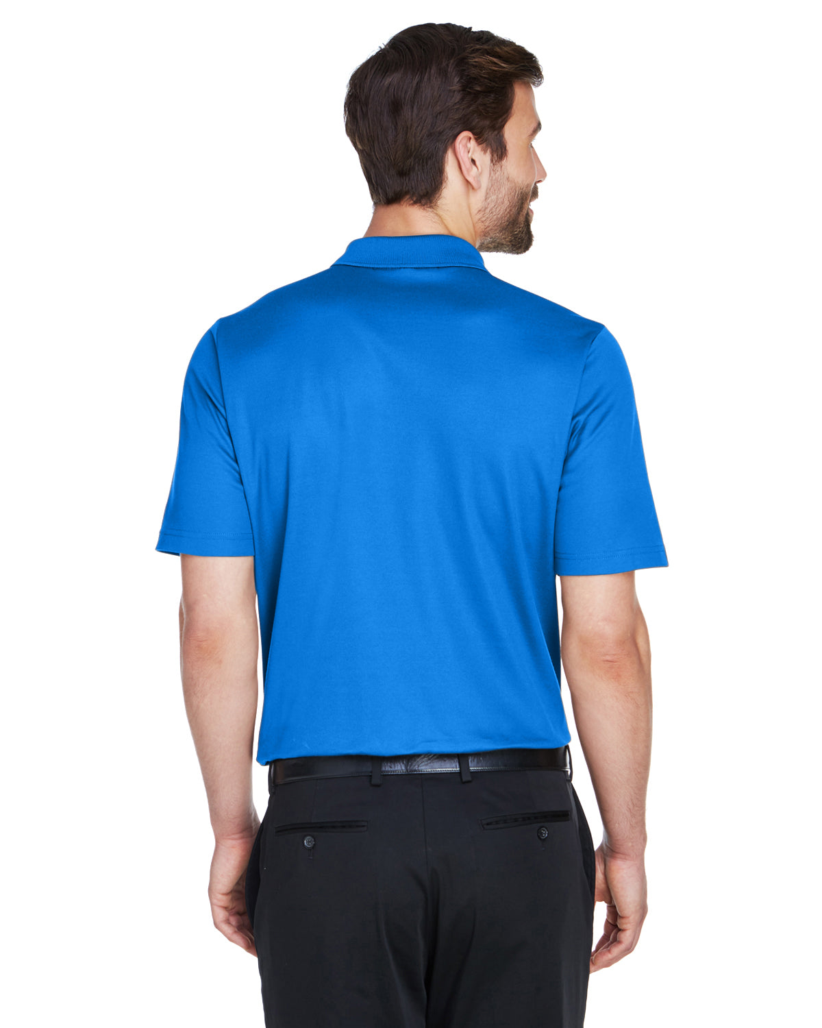 CrownLux Performance™ Men's Plaited Polo - True Royal