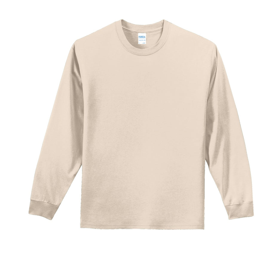 Unisex Long Sleeve Essential Tee - Natural