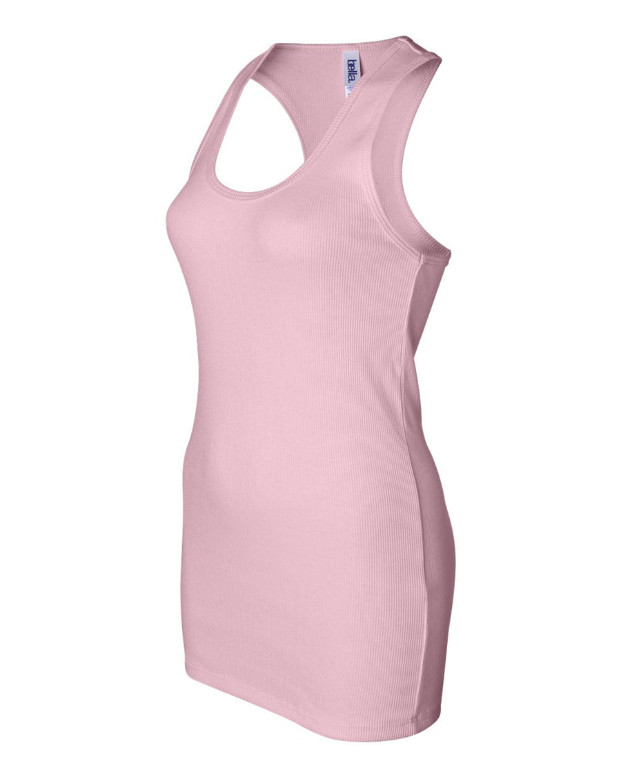 Women’s 2X1 Rib Racerback Tank - Soft Pink