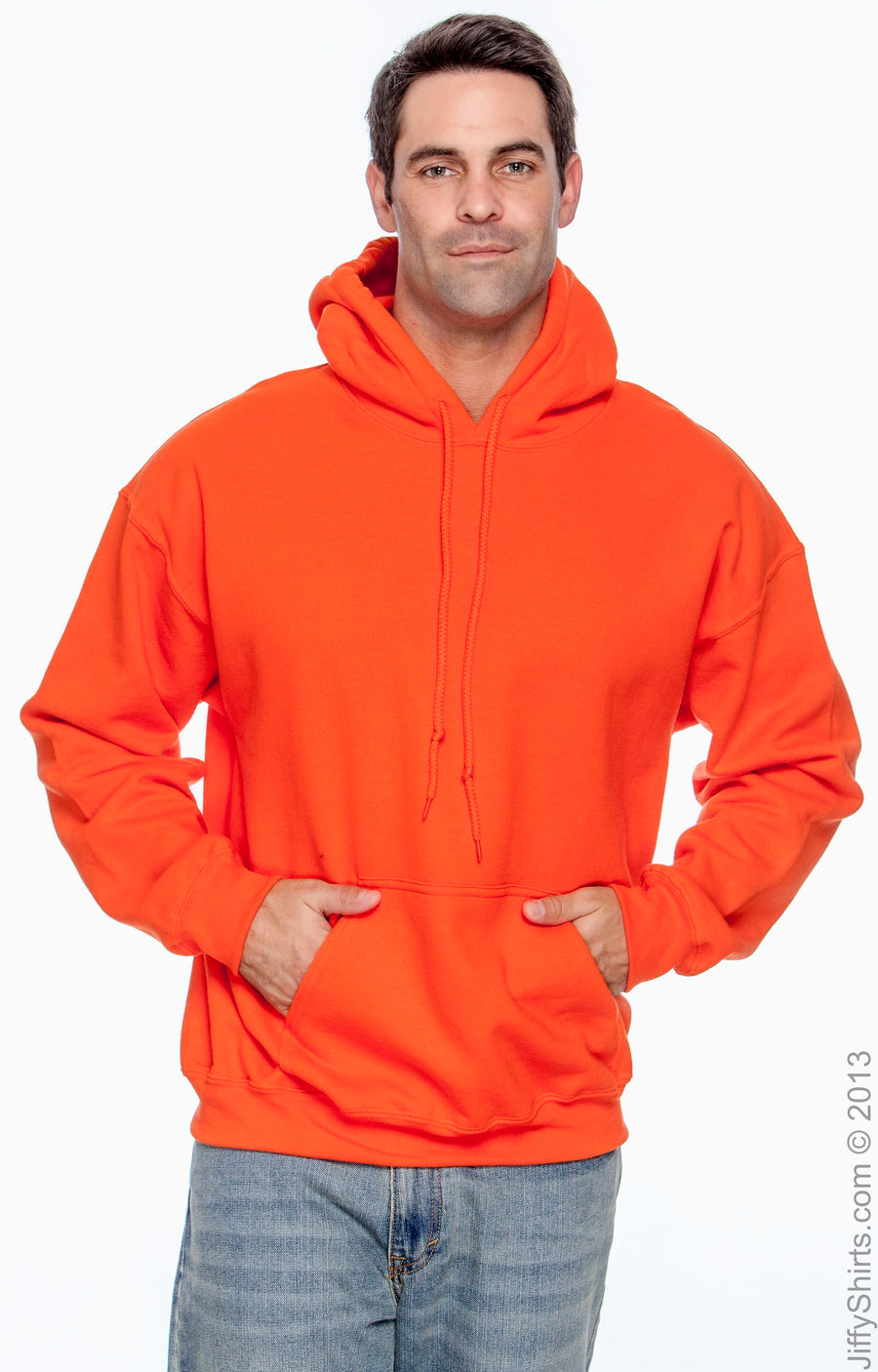 Unisex DryBlend®  50/50 Hoodie - Orange