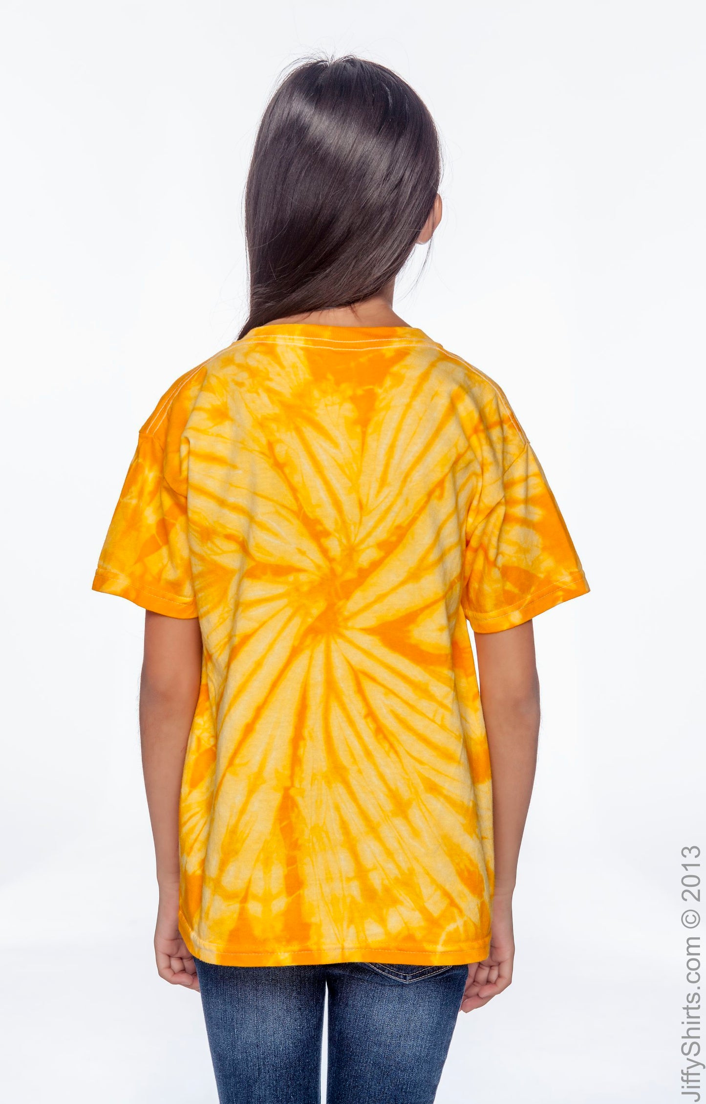 Youth 100% Cotton Spider T-Shirt - Spider Gold