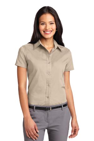 Women's Short Sleeve Easy Care Shirt - Stone