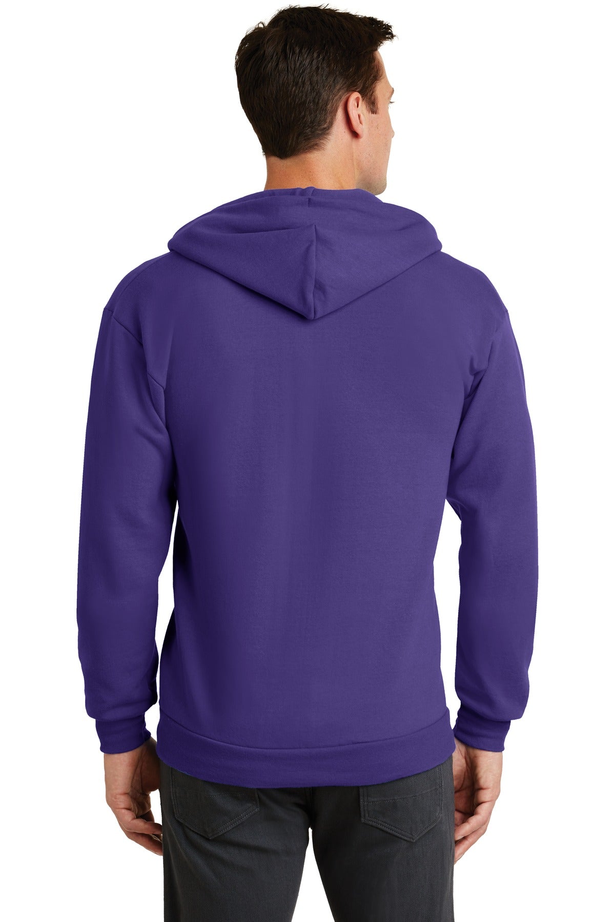 Unisex Core Fleece Full-Zip Hoodie - Purple