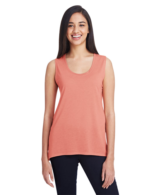 Women's Freedom Sleeveless T-Shirt - Terracotta