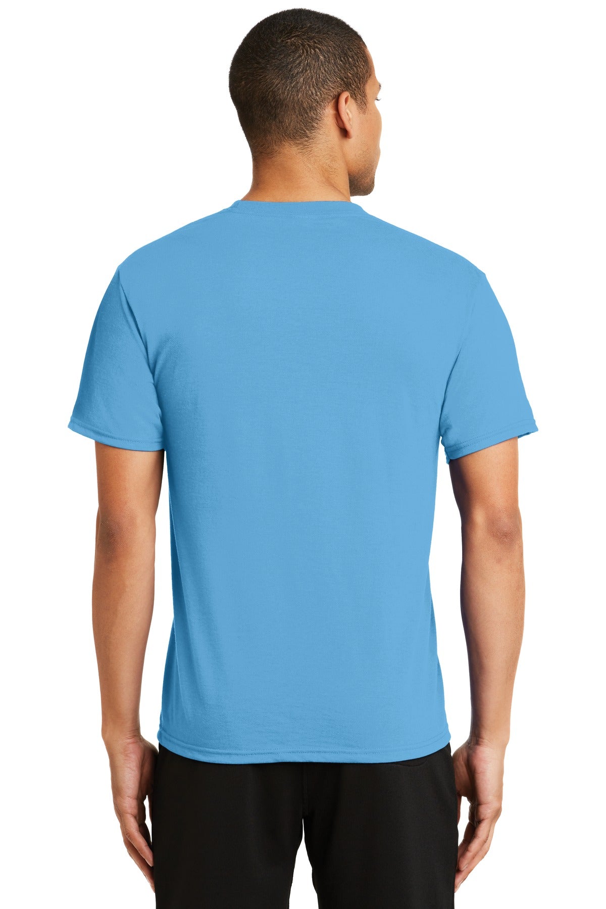 Unisex Performance Blend Tee - Aquatic Blue