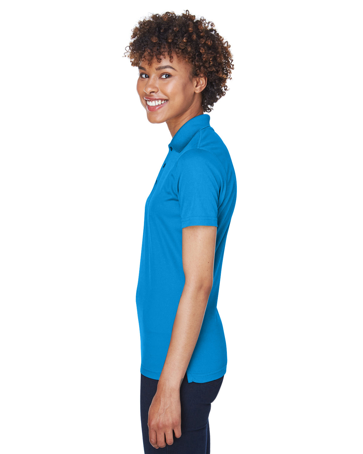Women's Cool & Dry Mesh Piqué Polo - Pacific Blue