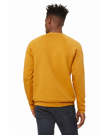 Unisex Sponge Fleece Raglan Sweatshirt - Heather Mustard