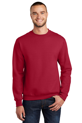 Unisex Essential Fleece Crewneck Sweatshirt - Red
