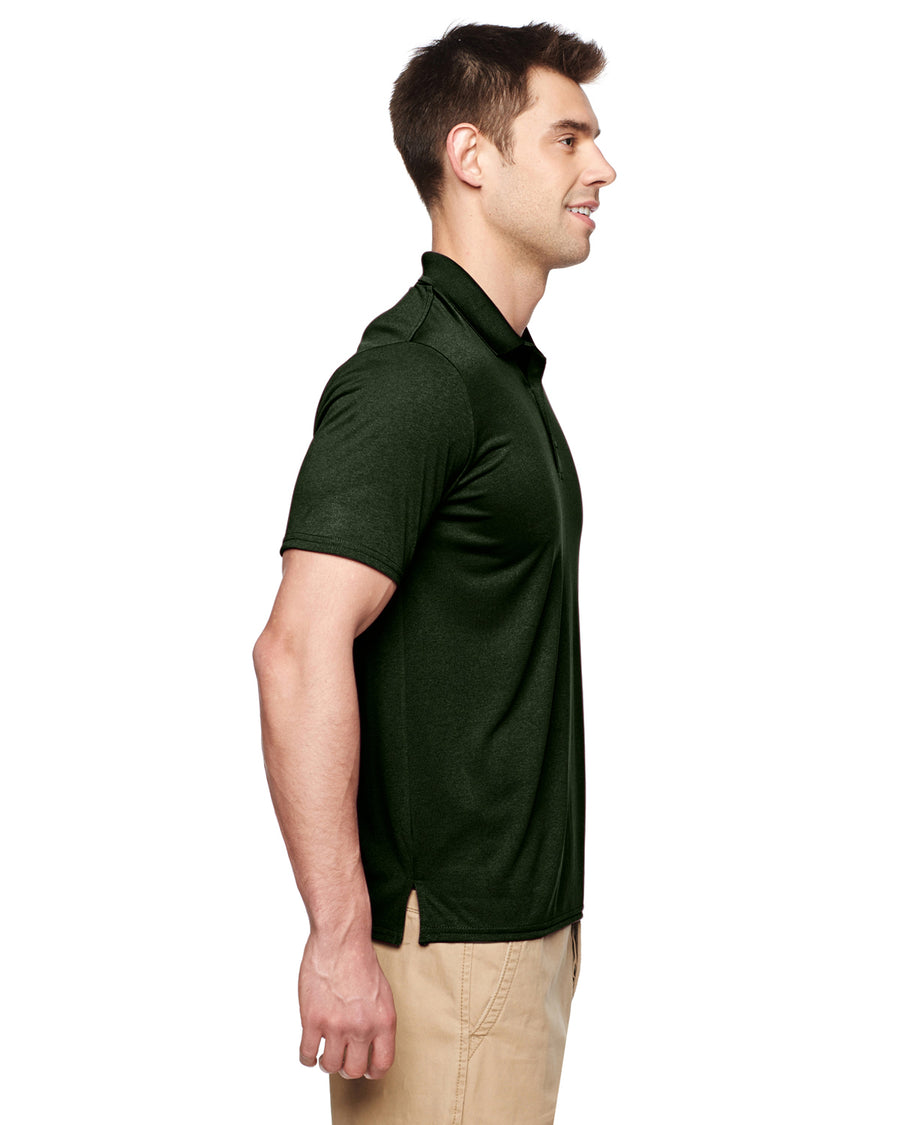 Unisex Performance® Jersey Polo - Marble Forest Green