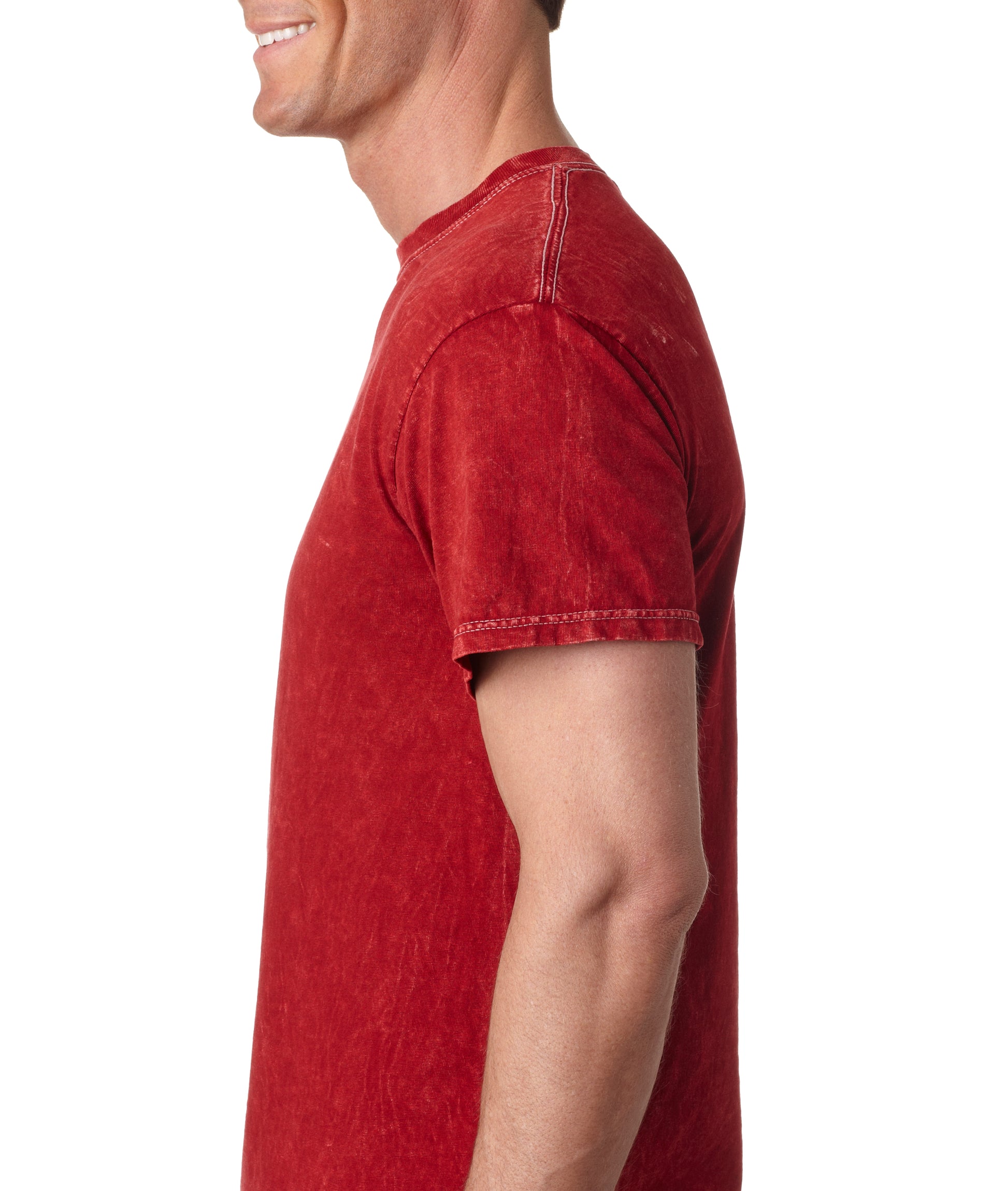 Unisex 100% Cotton Vintage Wash T-Shirt - Mineral Red